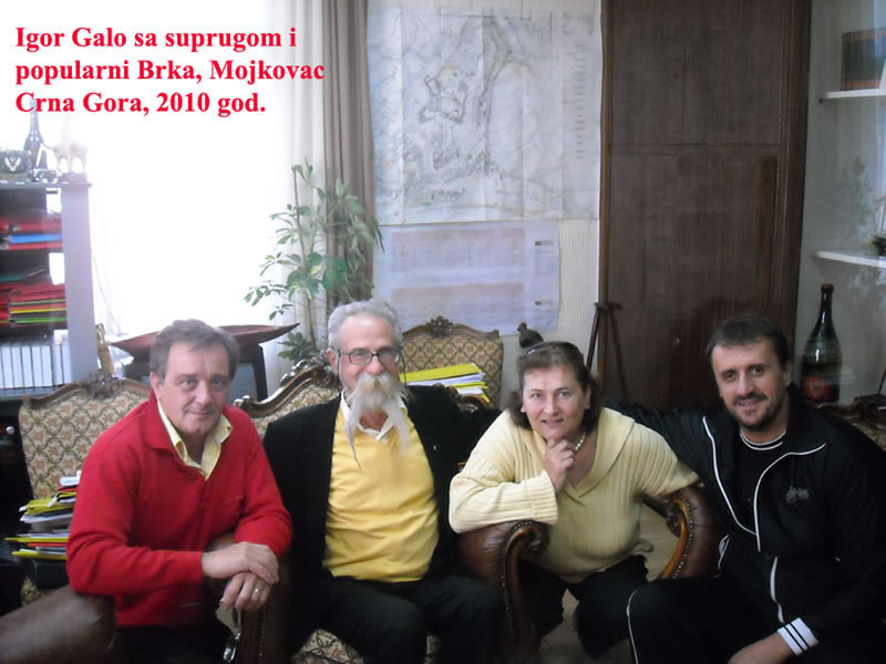 Igor Galo sa suprugom i popularni Brka, Mojkovac, Crna Gora. 2010 god.